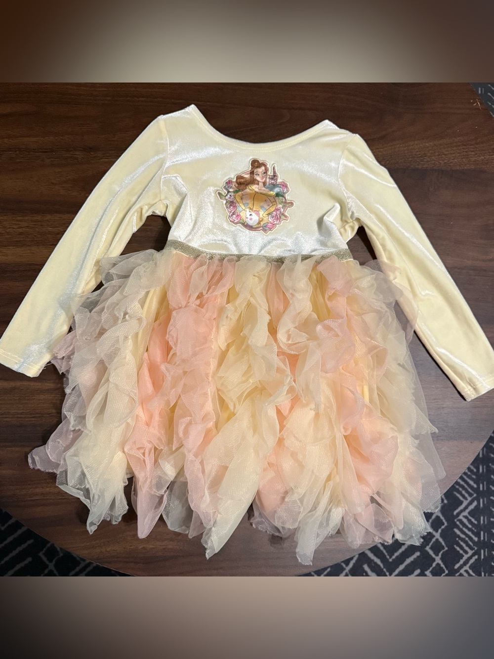 Girls Disney Belle beauty and the beast velvet tutu dress